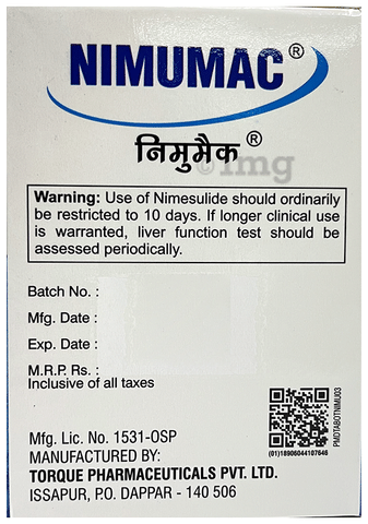 Nimumac Tablet DT Vanilla