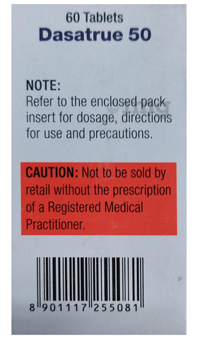 Dasatrue 50mg Tablet image
