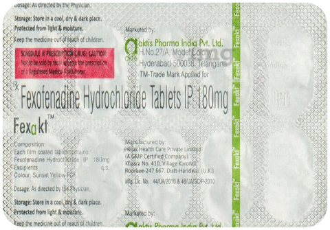 Fexakt 180mg Tablet image