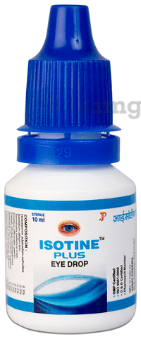Isotine Plus Eye Drop 10ml Each Buy box of 6.0 bottles at best