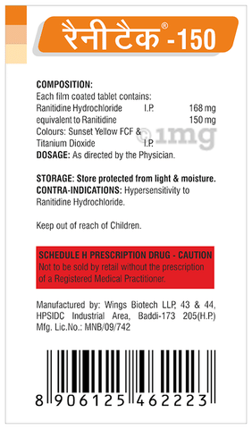 Ranitech 150 Tablet image
