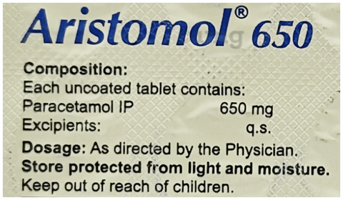 Aristomol 650mg Tablet image