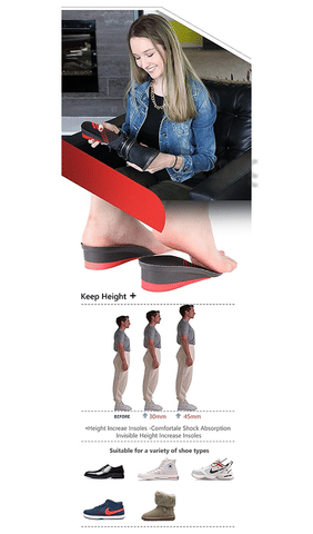 Orwalk Ren-E 30 3/4 Height Increase Insole Air up Shoe Lifts