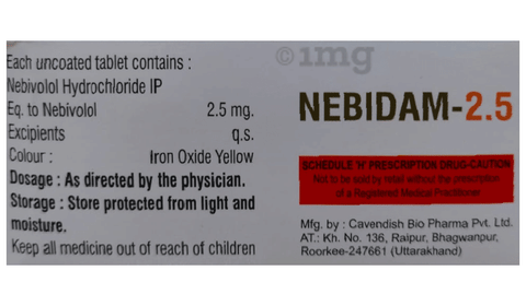 Nebidam 2.5 Tablet image Nebidam 2.5 Tablet image