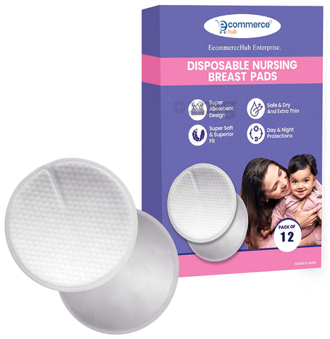 Ecommercehub Breastfeeding Nursing Pads with Storage Bag Nursing