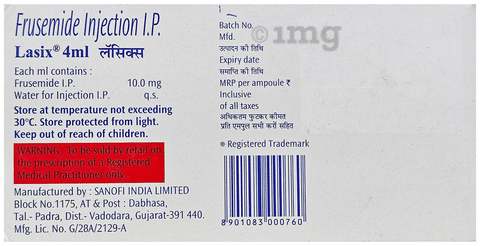 Lasix 40mg/4ml Injection