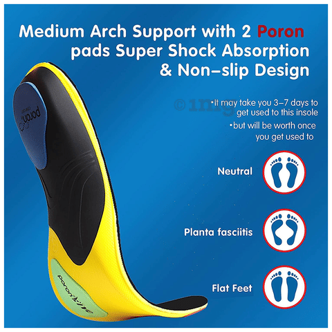 Walk Q+ INSOLE Mサイズ JOY FOOT JUGGI WALK 2 Pieces 1 Pair Shoes Insole Form Full Length