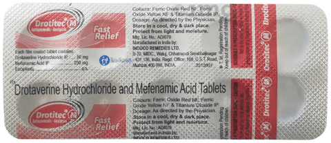 Drotitec M 80mg/250mg Tablet image Drotitec M 80mg/250mg Tablet image