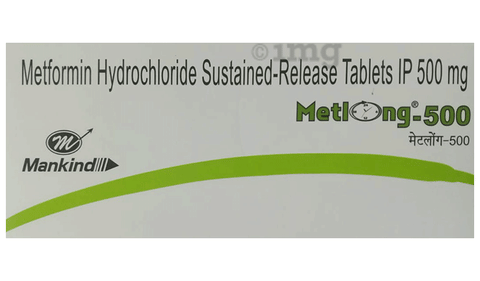 Metlong 500 Tablet SR image Metlong 500 Tablet SR image