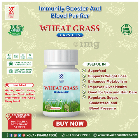 Pharmtech Wheat Grass Capsule image Pharmtech Wheat Grass Capsule image