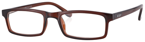 Klar Eye K 3021 Full Rim Rectangle Reading Glasses for Men and Women Brown Optical Power 3