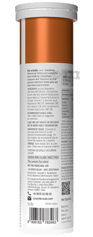 HK Vitals Glutathione Effervescent Tablet (15 Each) Orange with 300ml  Bottle: Buy combo pack of 1.0 Bottle at best price in India
