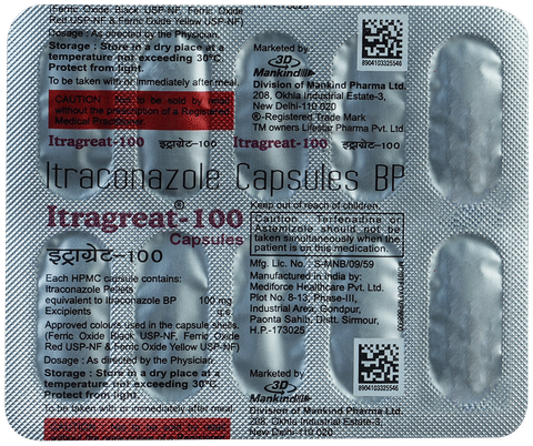 इट्राग्रिट 100 कैप्सूल image इट्राग्रिट 100 कैप्सूल image