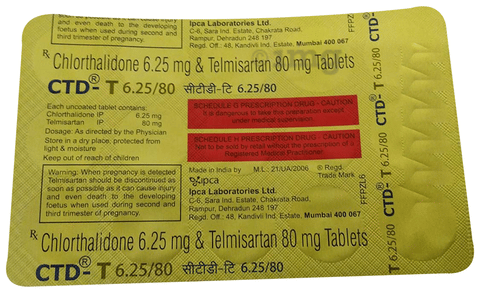CTD-T 6.25/80 Tablet image