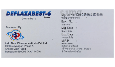 Deflazabest 6 Tablet image Deflazabest 6 Tablet image