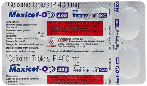 Maxicef O 400mg Tablet image Maxicef O 400mg Tablet image