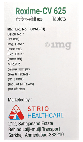 Roxime-CV 625 Tablet image