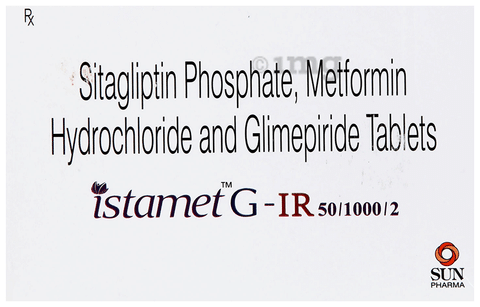 Istamet G 50mg/2mg/1000mg Tablet IR