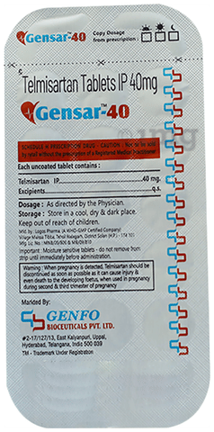 Gensar 40 Tablet image Gensar 40 Tablet image