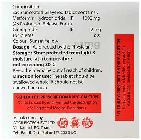 Glutorlix M 2 Forte Tablet PR image Glutorlix M 2 Forte Tablet PR image