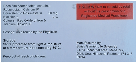 Roslite 20mg Tablet image Roslite 20mg Tablet image