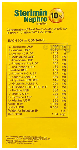 Sterimin Nephro 10% Injection