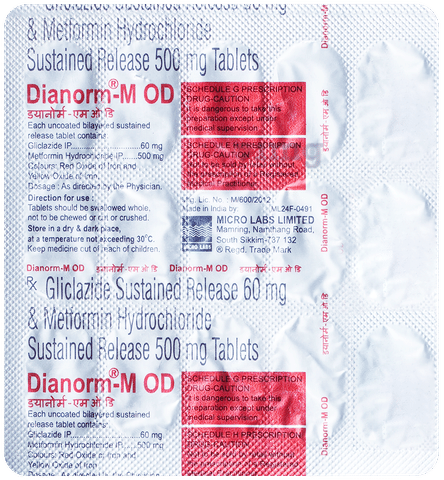DiaNORM-M OD Tablet SR image DiaNORM-M OD Tablet SR image