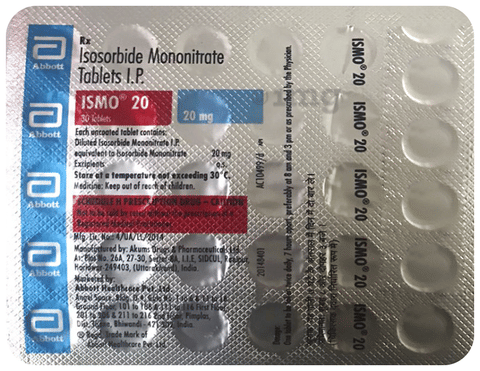Ismo 20 Tablet image