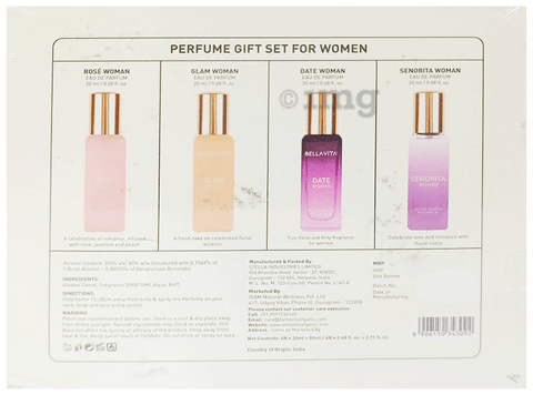 Bella Vita Luxury Perfume Gift Set For Her (20ml Each): Buy box of