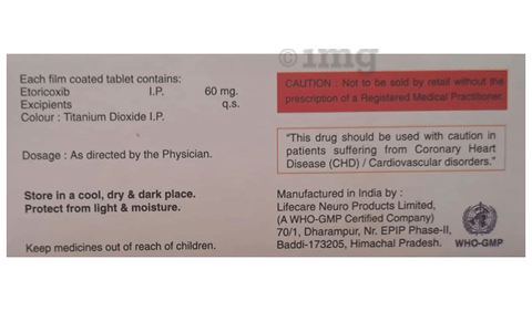 Etoarm 60 Tablet image