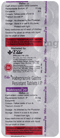 Rabizena 20mg Tablet image