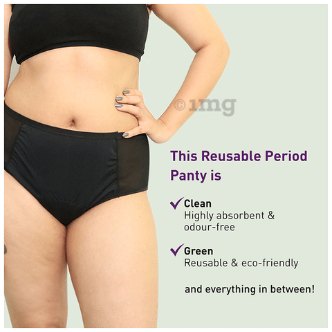Buy Women's Period Underwear Leak Proof Panty Hipster Underwear for Medium  to Low Flow, Reusable Stain Free Bamboo Cotton Anti-Bacterial Menstrual  Periods Panties for Women & Girls - 2 pc, Multi. (M)