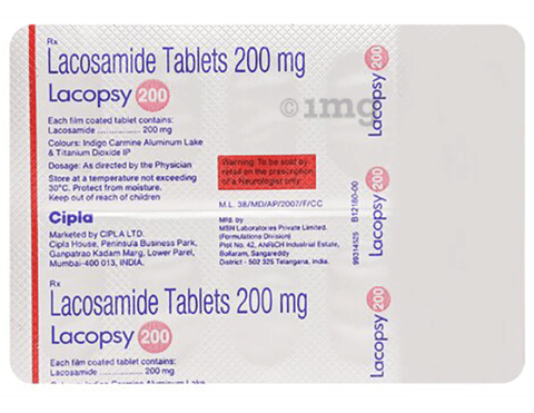 Lacopsy 200 Tablet image Lacopsy 200 Tablet image