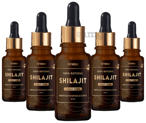 Nirvasa 100% Natural Shilajit Liquid Form (30ml Each) image