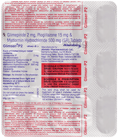 Glimser-P 2 Tablet SR image