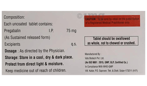 Pgbest-SR 75 Tablet image