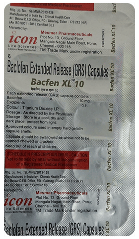 Bacfen XL 10 Capsule image Bacfen XL 10 Capsule image
