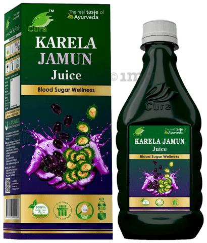 Cura Karela Jamun Juice Buy bottle of 500.0 ml Juice at best price in India 1mg