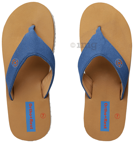 Ortho + Rest Anti-Skid Extra Comfortable Orthopedic Doctor Slipper, Gents  Soft Footwear For Home Daily Use Flip Flops Tan 6: Buy box of 1.0 Pair of  Slippers at best price in India | 1mg