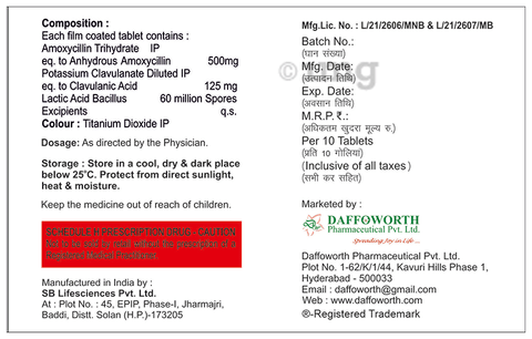 Dafoclav-LB Tablet image Dafoclav-LB Tablet image