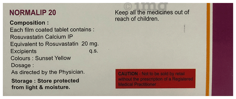 Normalip 20mg Tablet