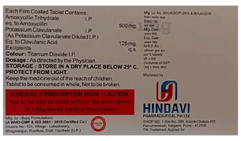 Hinclav 625 Tablet image
