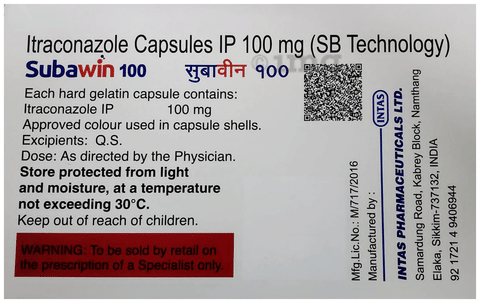 Subawin 100mg Capsule image Subawin 100mg Capsule image