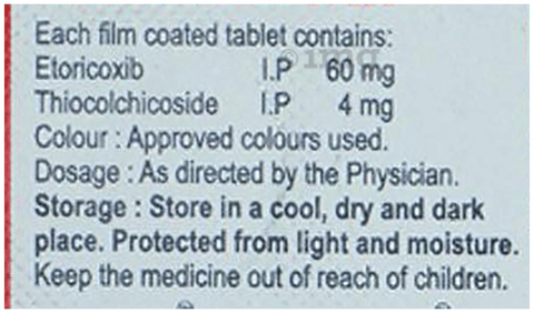 Coxitor MR 60mg/4mg Tablet image Coxitor MR 60mg/4mg Tablet image