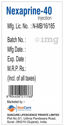 Nexaprine 40 Injection