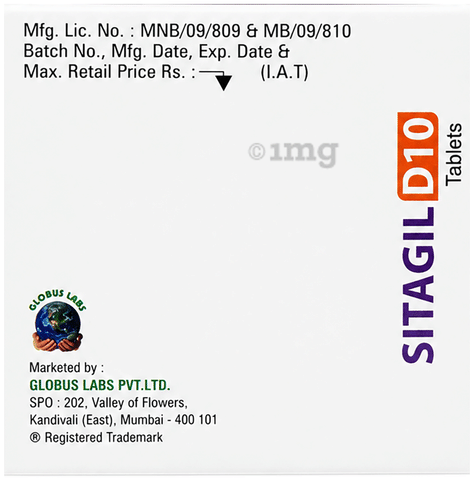 Sitagil D 10 Tablet image Sitagil D 10 Tablet image
