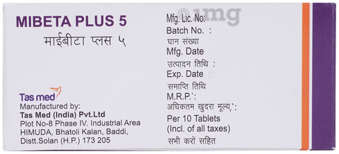 Mibeta-Plus 5 Tablet SR image Mibeta-Plus 5 Tablet SR image