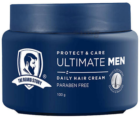 USTRAA Hair Cream for Men  For Daily Use with Light Hold Style   nourishment  Wheat