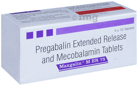 Maxgalin M ER 75 Tablet image Maxgalin M ER 75 Tablet image