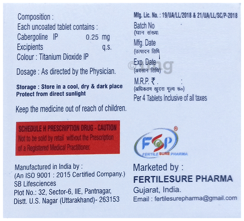 Cabgo-Sure 0.25 Tablet image